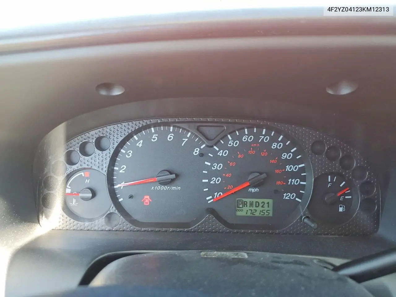 2003 Mazda Tribute Lx VIN: 4F2YZ04123KM12313 Lot: 60071366