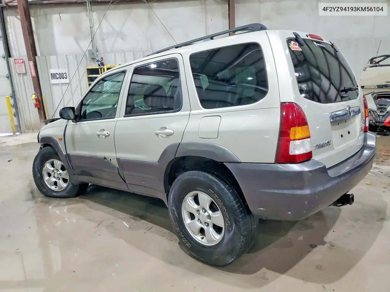 2003 Mazda Tribute Lx VIN: 4F2YZ94193KM56104 Lot: 76049125