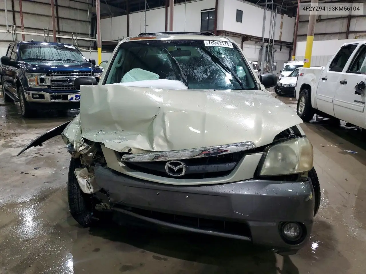2003 Mazda Tribute Lx VIN: 4F2YZ94193KM56104 Lot: 76049125