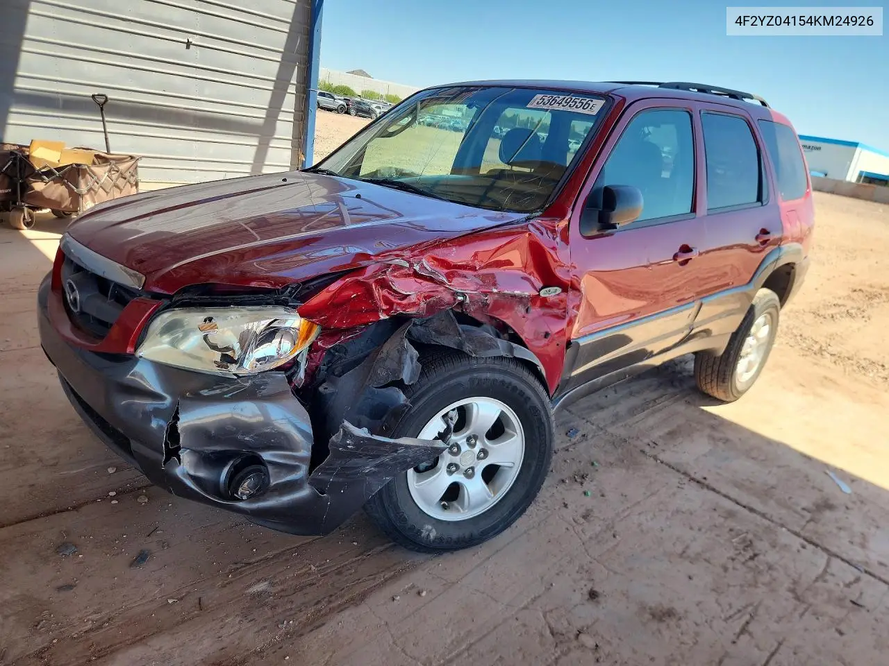2004 Mazda Tribute Lx VIN: 4F2YZ04154KM24926 Lot: 53649556
