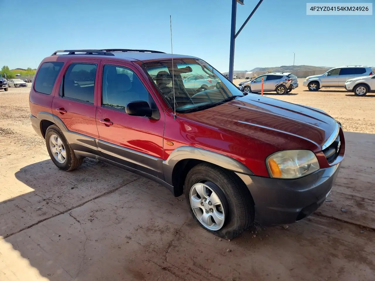 2004 Mazda Tribute Lx VIN: 4F2YZ04154KM24926 Lot: 53649556