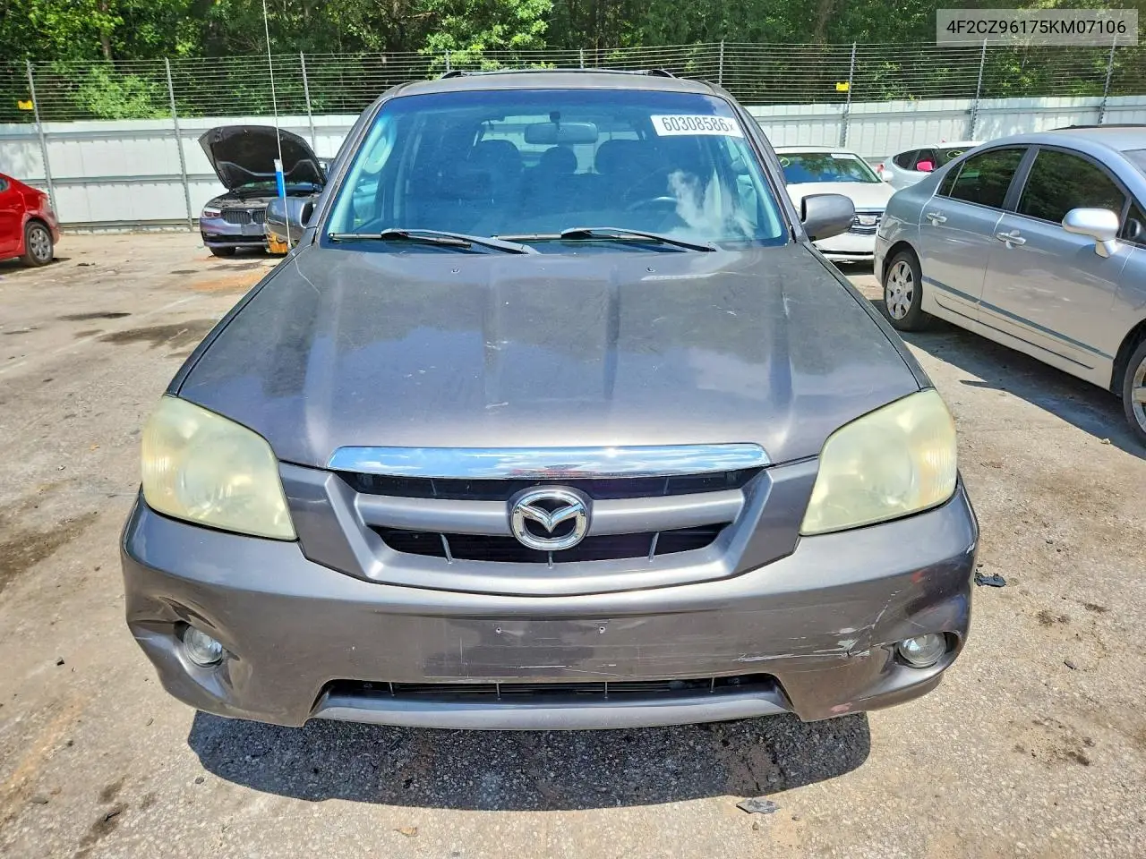 2005 Mazda Tribute S VIN: 4F2CZ96175KM07106 Lot: 60308586