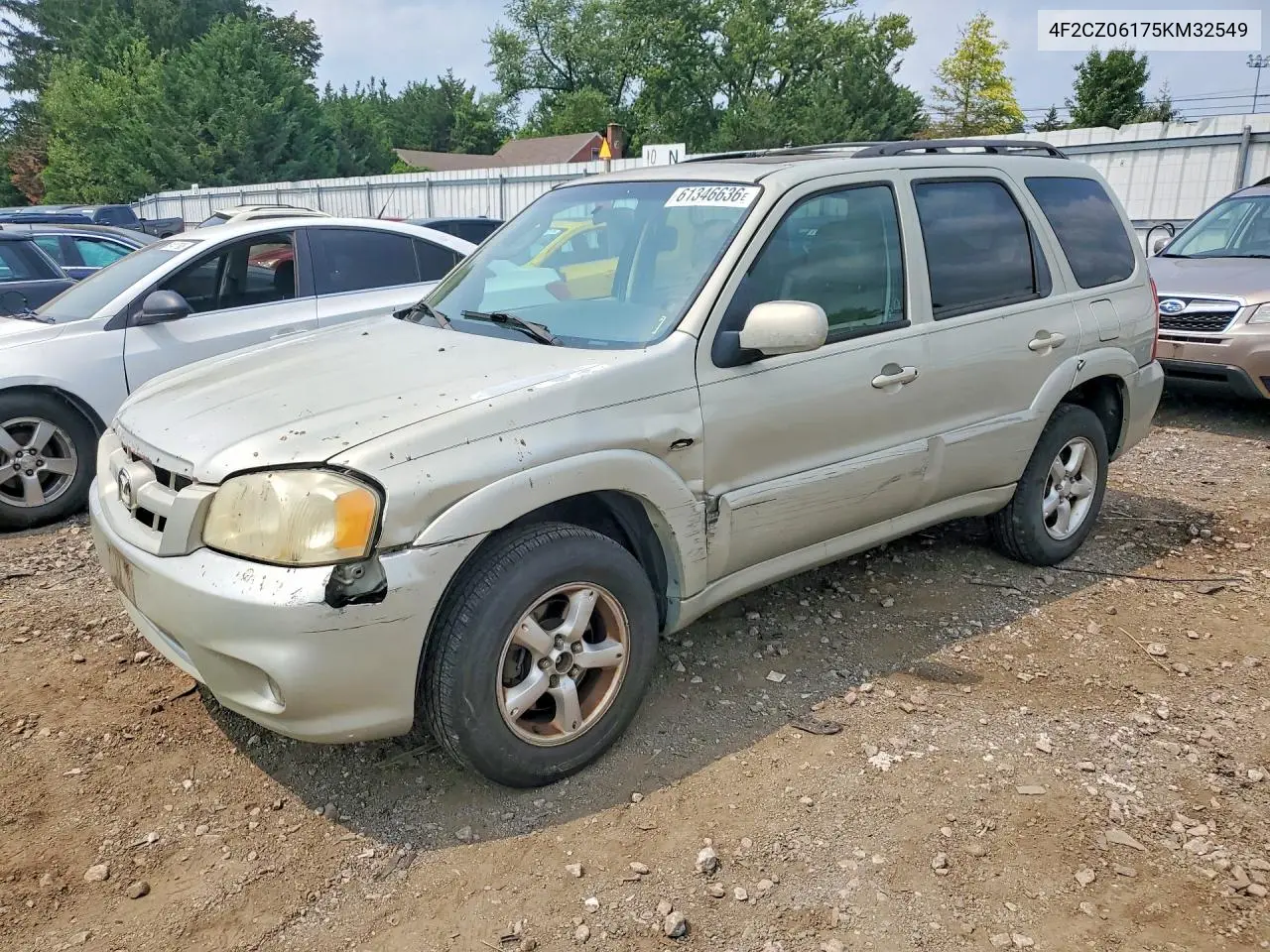 2005 Mazda Tribute S VIN: 4F2CZ06175KM32549 Lot: 61346636