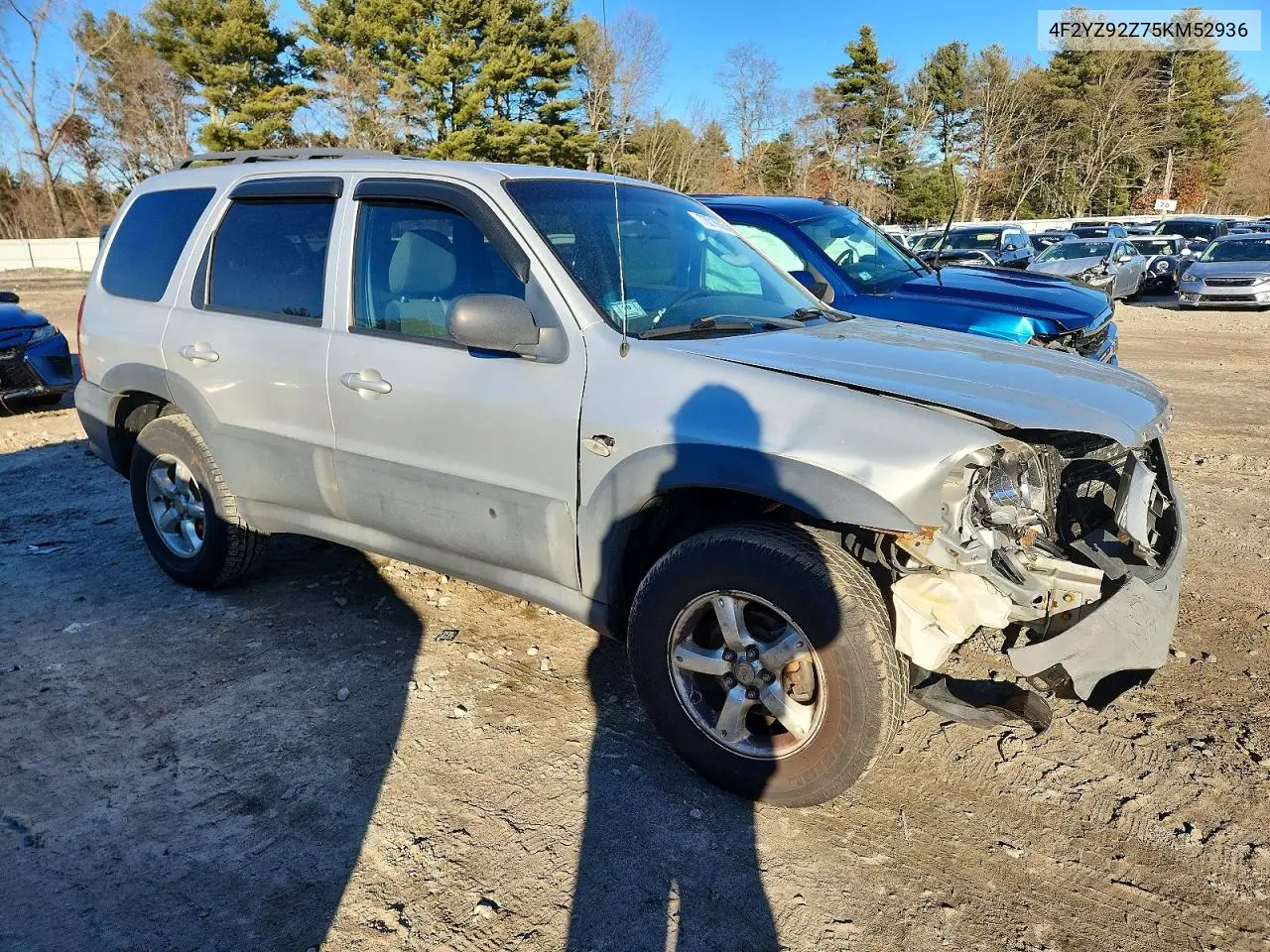 2005 Mazda Tribute I VIN: 4F2YZ92Z75KM52936 Lot: 61474916