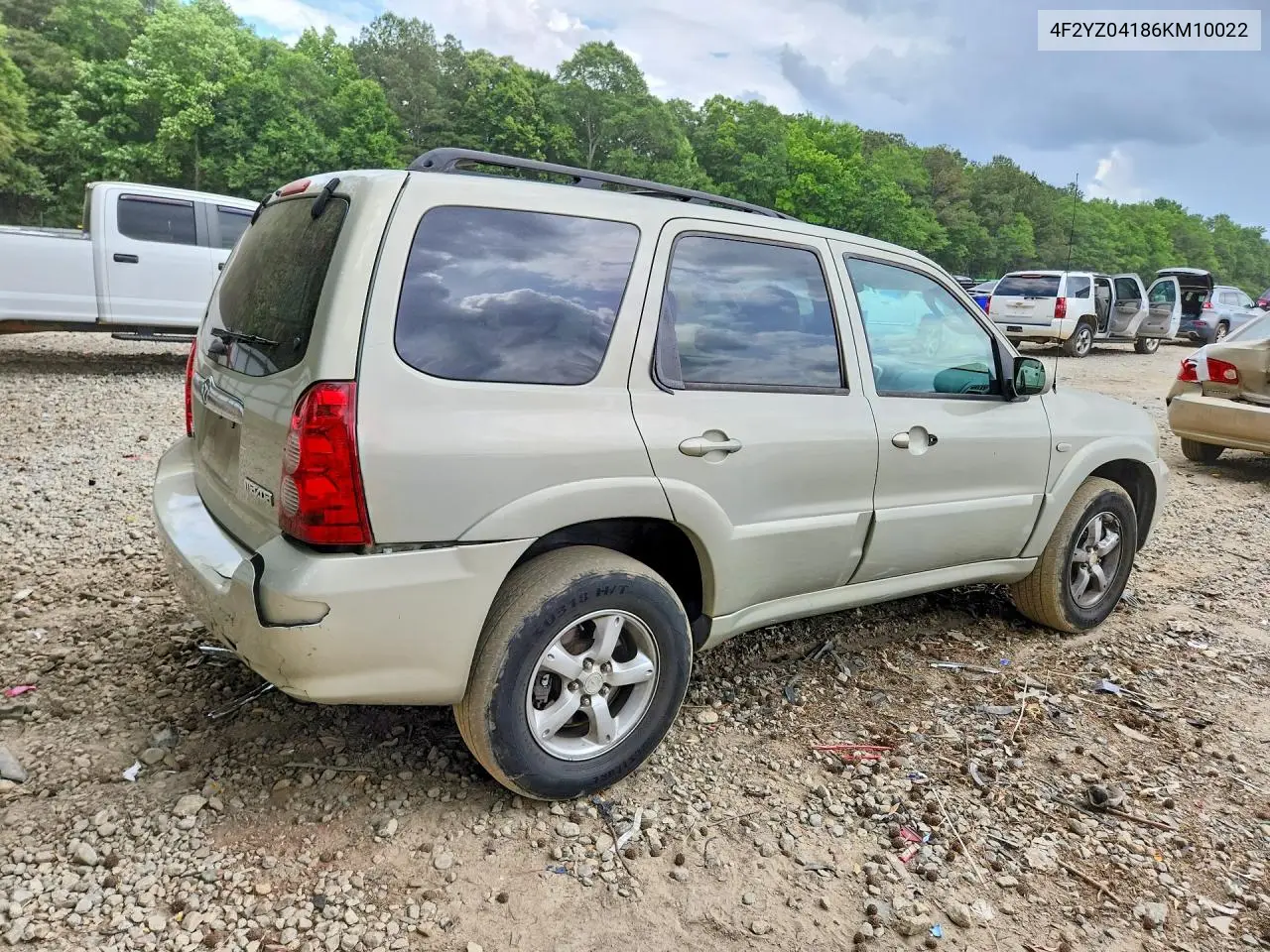 2006 Mazda Tribute S VIN: 4F2YZ04186KM10022 Lot: 54466186