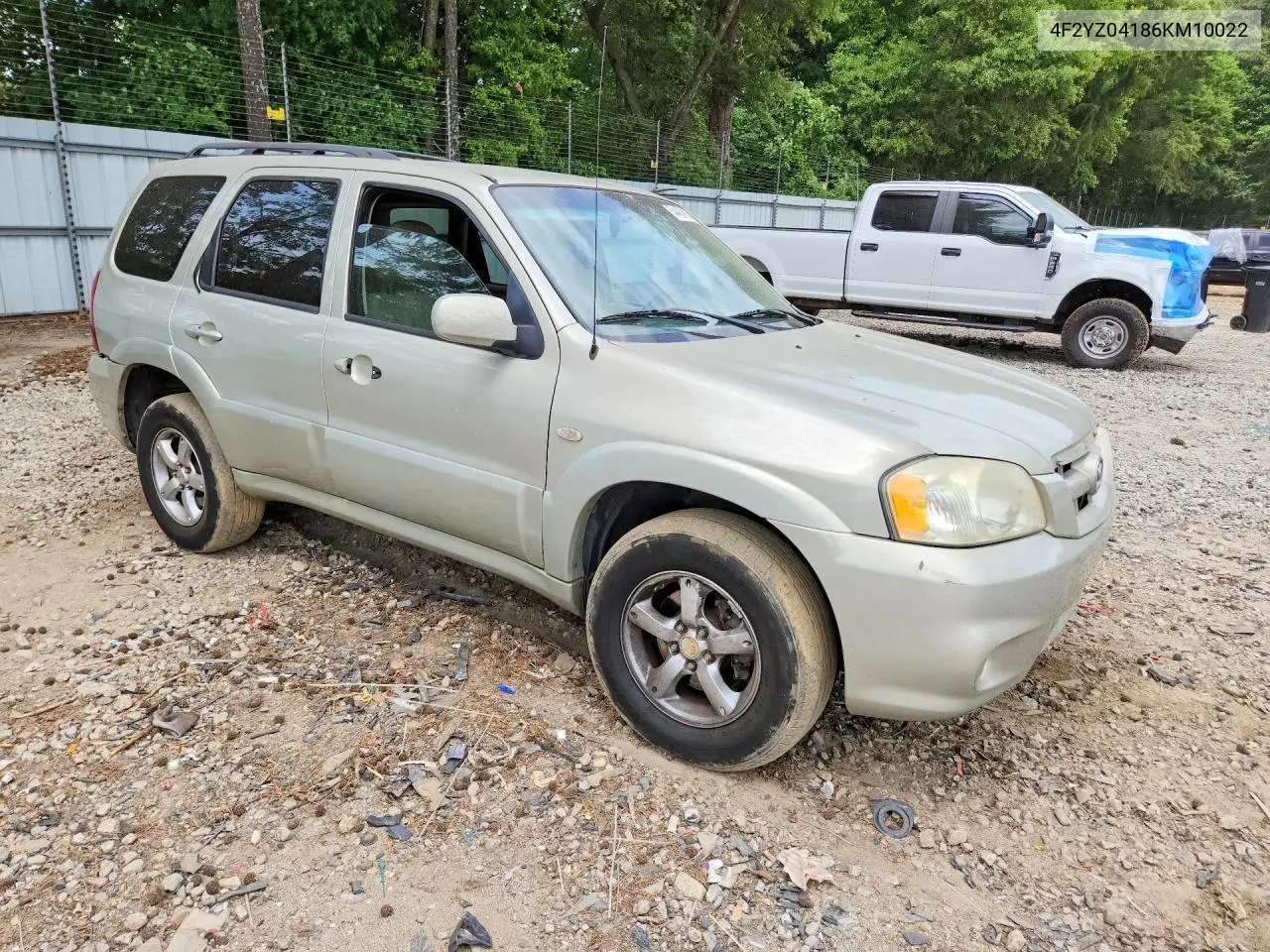 2006 Mazda Tribute S VIN: 4F2YZ04186KM10022 Lot: 54466186