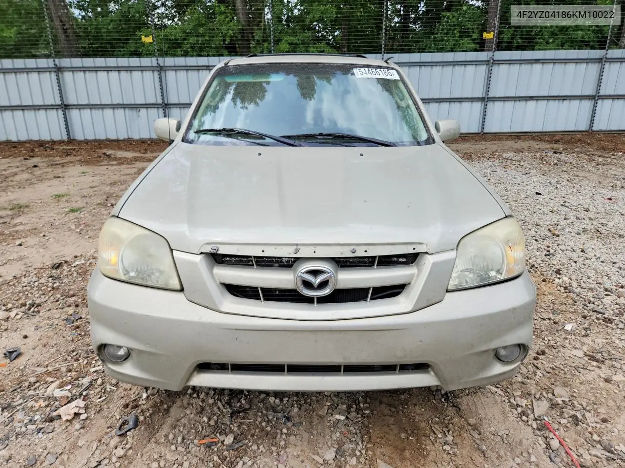 2006 Mazda Tribute S VIN: 4F2YZ04186KM10022 Lot: 54466186