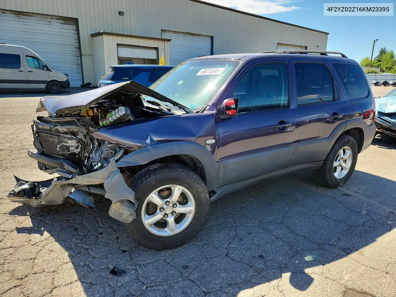 2006 Mazda Tribute I VIN: 4F2YZ02Z16KM23395 Lot: 58078886