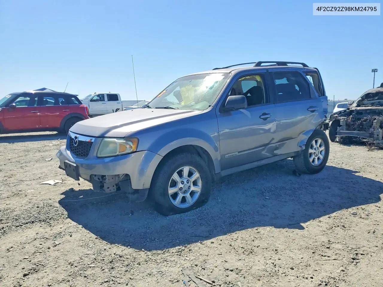 2008 Mazda Tribute I VIN: 4F2CZ92Z98KM24795 Lot: 61570046