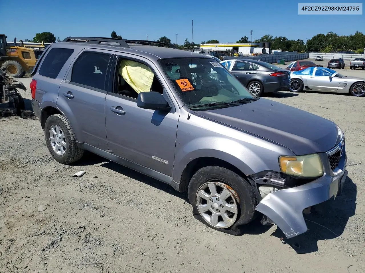 2008 Mazda Tribute I VIN: 4F2CZ92Z98KM24795 Lot: 61570046