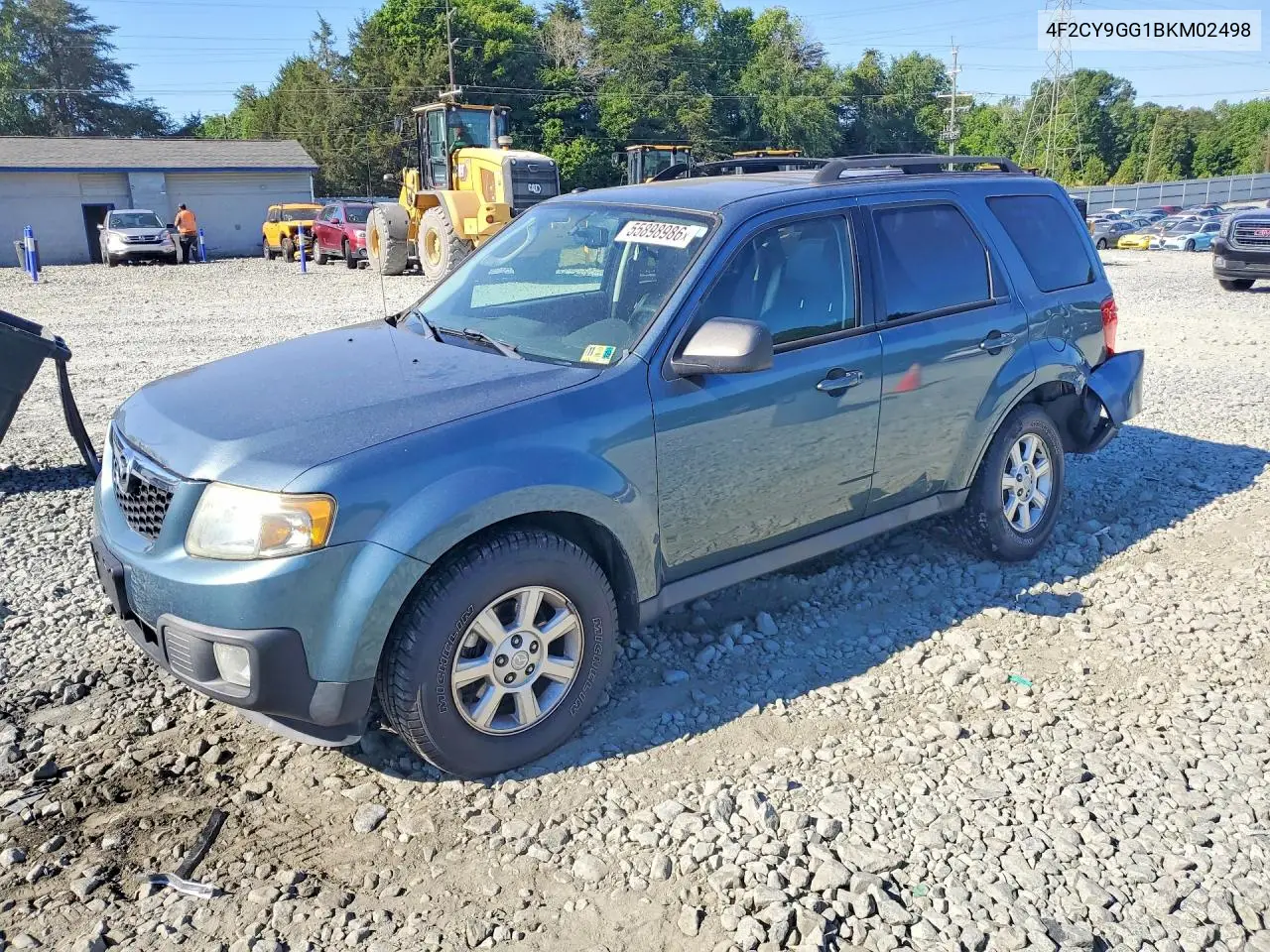2011 Mazda Tribute S VIN: 4F2CY9GG1BKM02498 Lot: 55898986