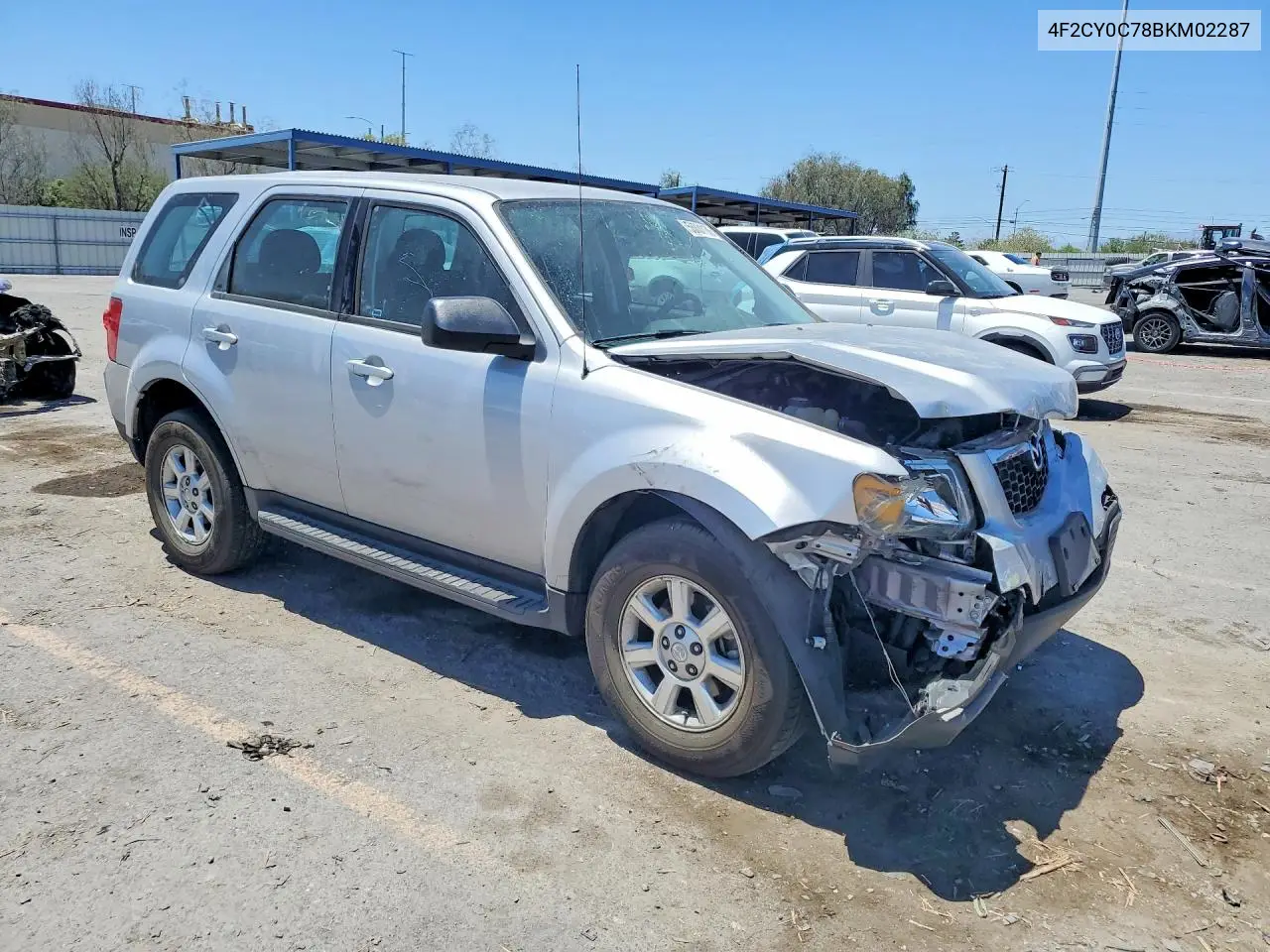 2011 Mazda Tribute I VIN: 4F2CY0C78BKM02287 Lot: 58031186