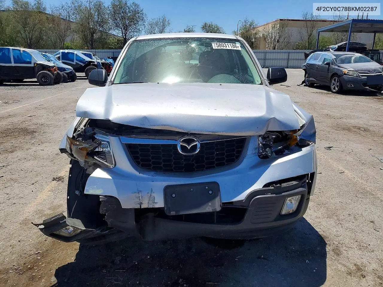 2011 Mazda Tribute I VIN: 4F2CY0C78BKM02287 Lot: 58031186