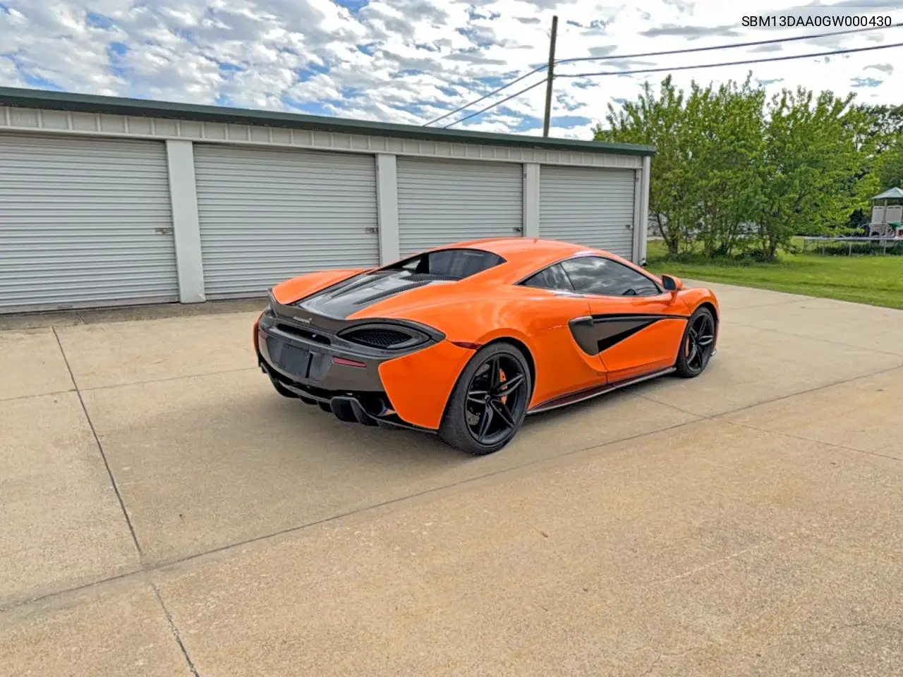 2016 Mclaren Automotive 570S VIN: SBM13DAA0GW000430 Lot: 54722586