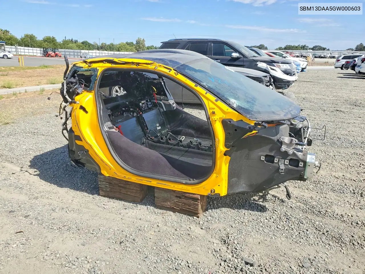 2016 Mclaren Automotive 570S VIN: SBM13DAA5GW000603 Lot: 58951396