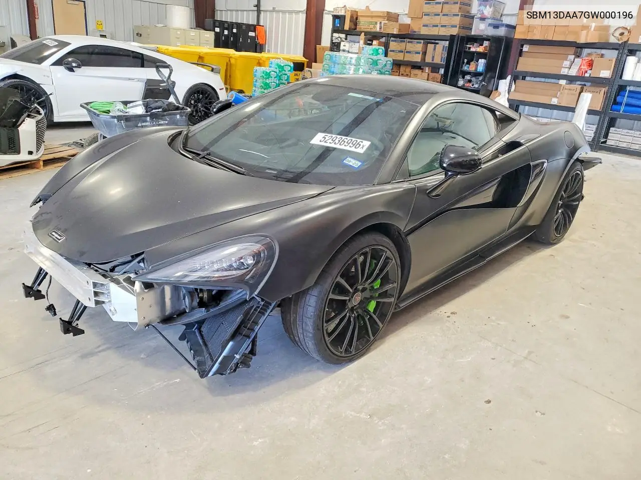 2016 Mclaren Automotive 570S VIN: SBM13DAA7GW000196 Lot: 60214946