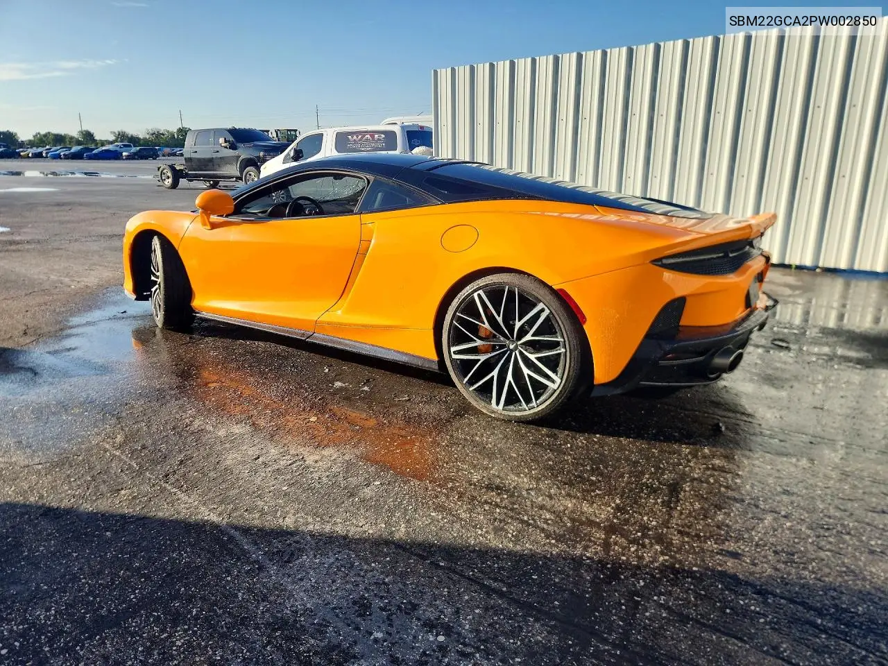 2023 Mclaren Automotive Gt VIN: SBM22GCA2PW002850 Lot: 57306906