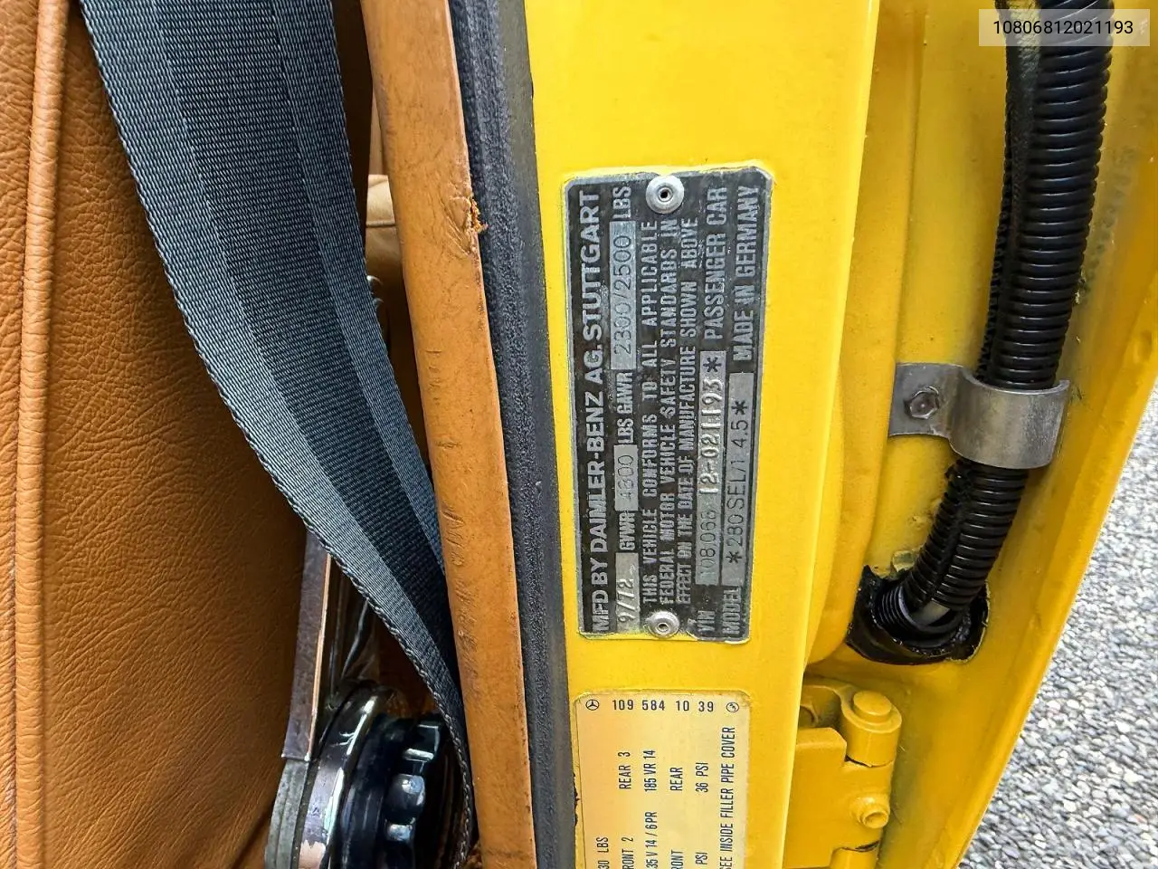 10806812021193 1973 Mercedes-Benz 280Sel 4.5