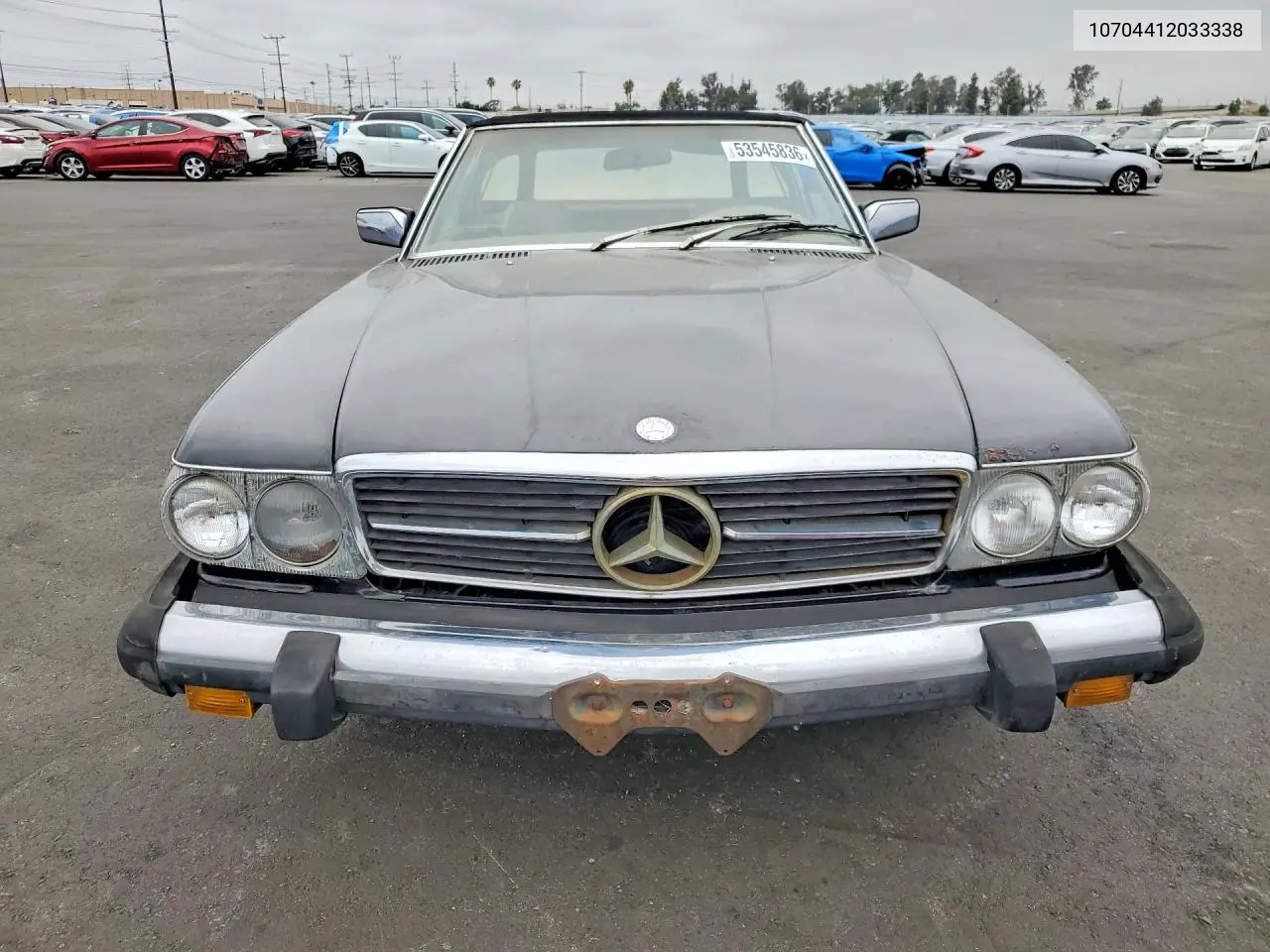 1976 Mercedes-Benz 450 Sl VIN: 10704412033338 Lot: 53545836