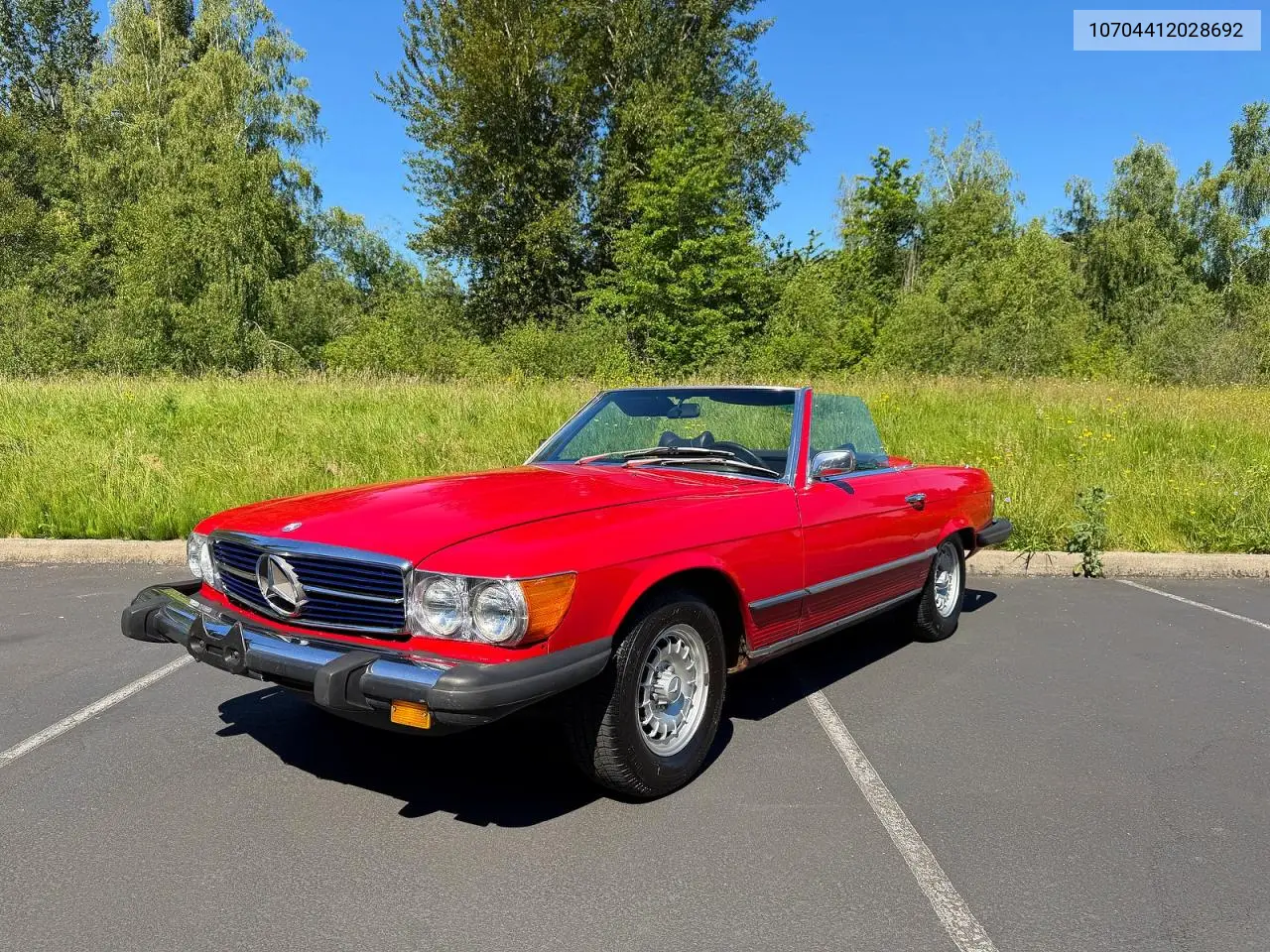 1976 Mercedes-Benz 450 Sl VIN: 10704412028692 Lot: 56108416