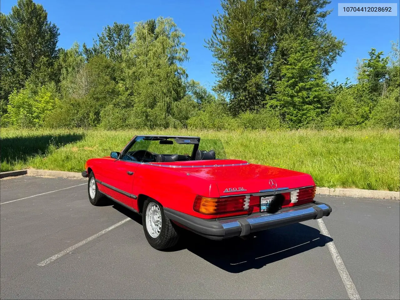 1976 Mercedes-Benz 450 Sl VIN: 10704412028692 Lot: 56108416