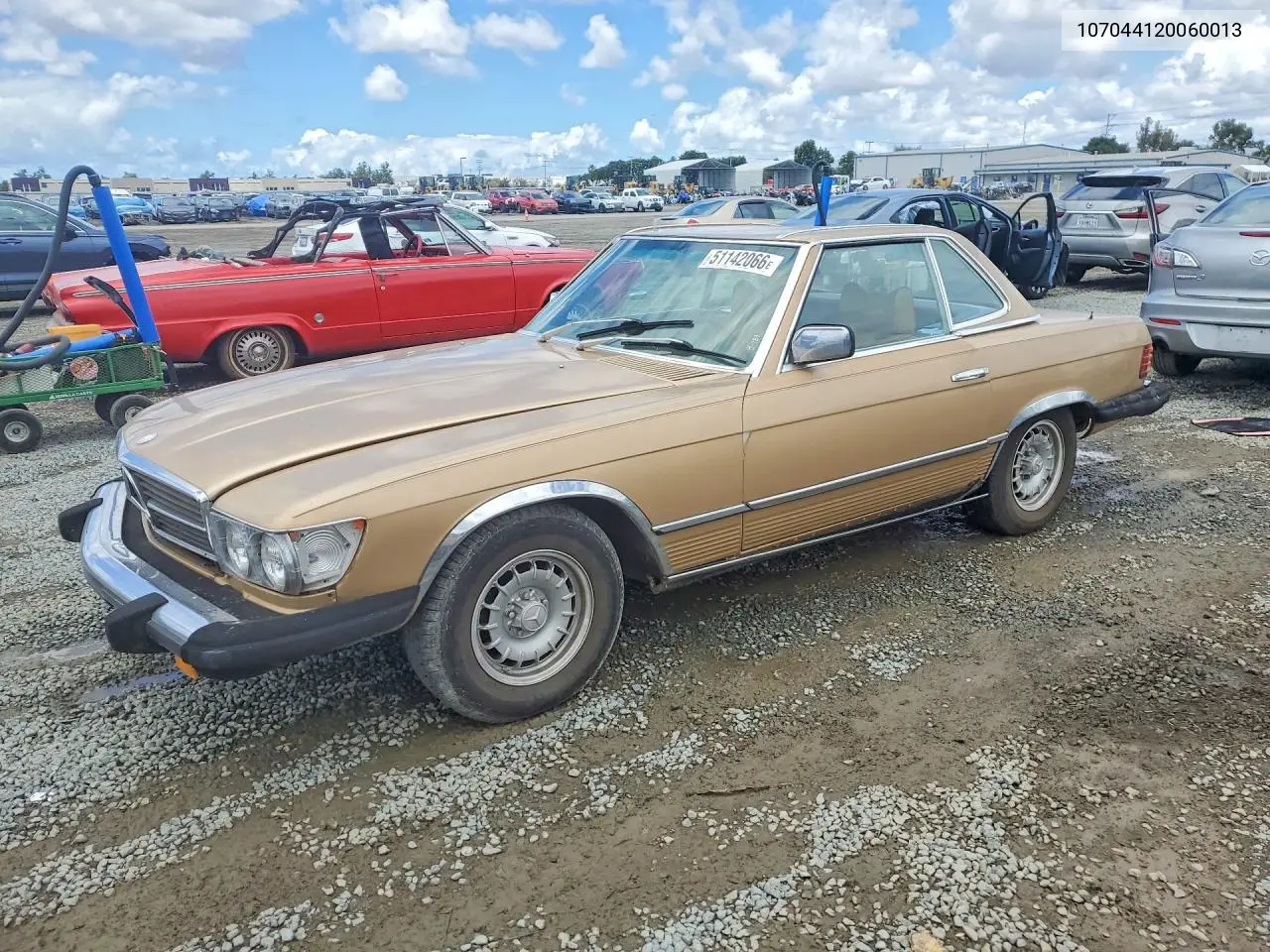 1980 Mercedes Benz Sl-Class VIN: 107044120060013 Lot: 51142066