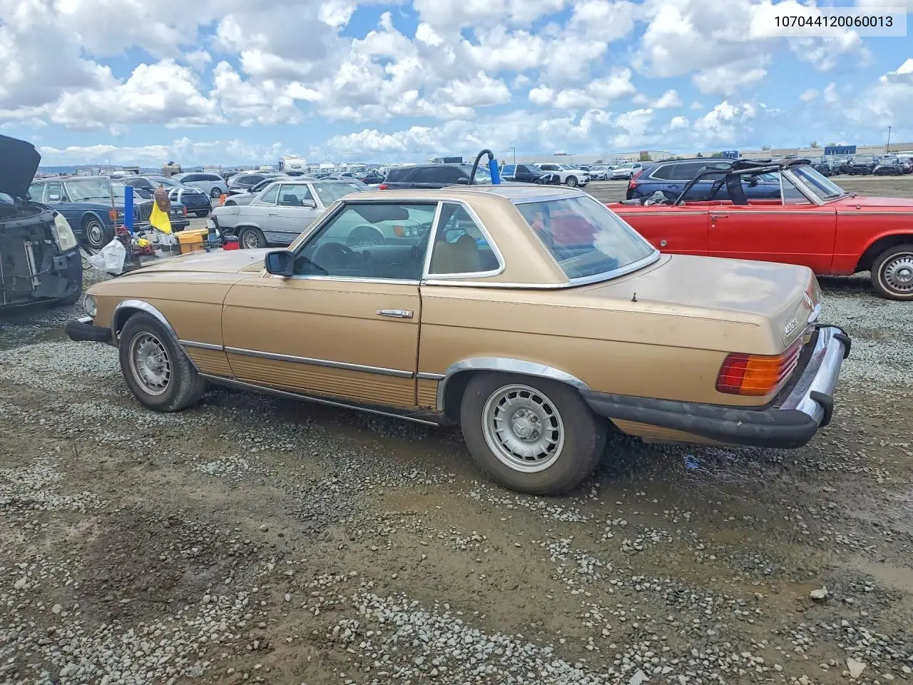 1980 Mercedes Benz Sl-Class VIN: 107044120060013 Lot: 51142066