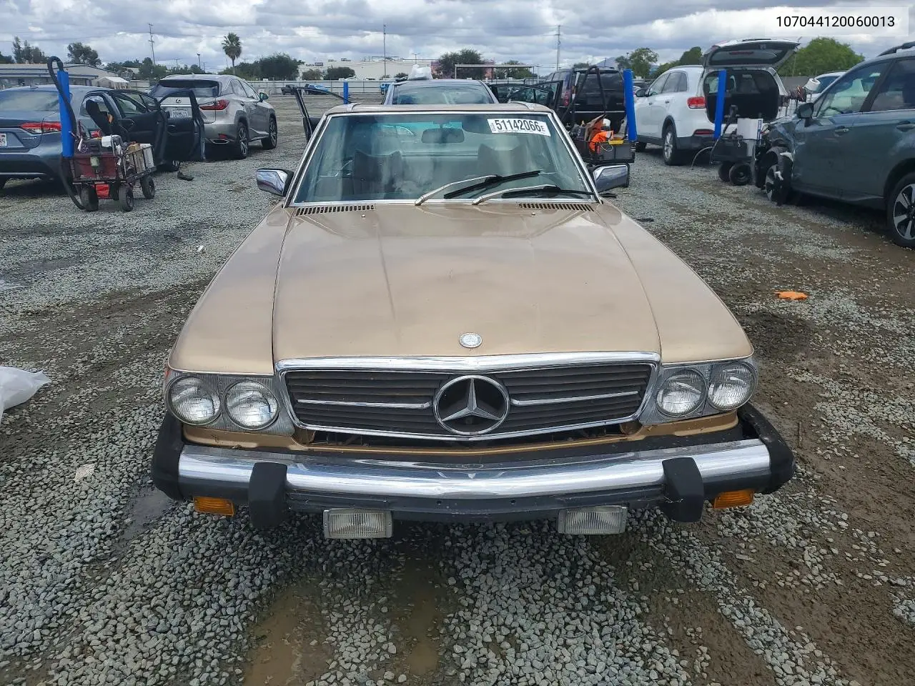 1980 Mercedes Benz Sl-Class VIN: 107044120060013 Lot: 51142066