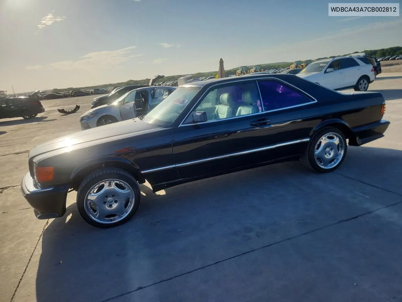 1982 Mercedes-Benz 380 Sec VIN: WDBCA43A7CB002812 Lot: 60664496