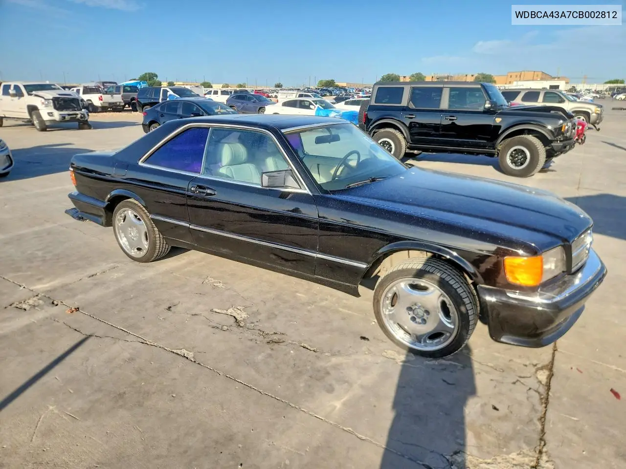 1982 Mercedes-Benz 380 Sec VIN: WDBCA43A7CB002812 Lot: 60664496