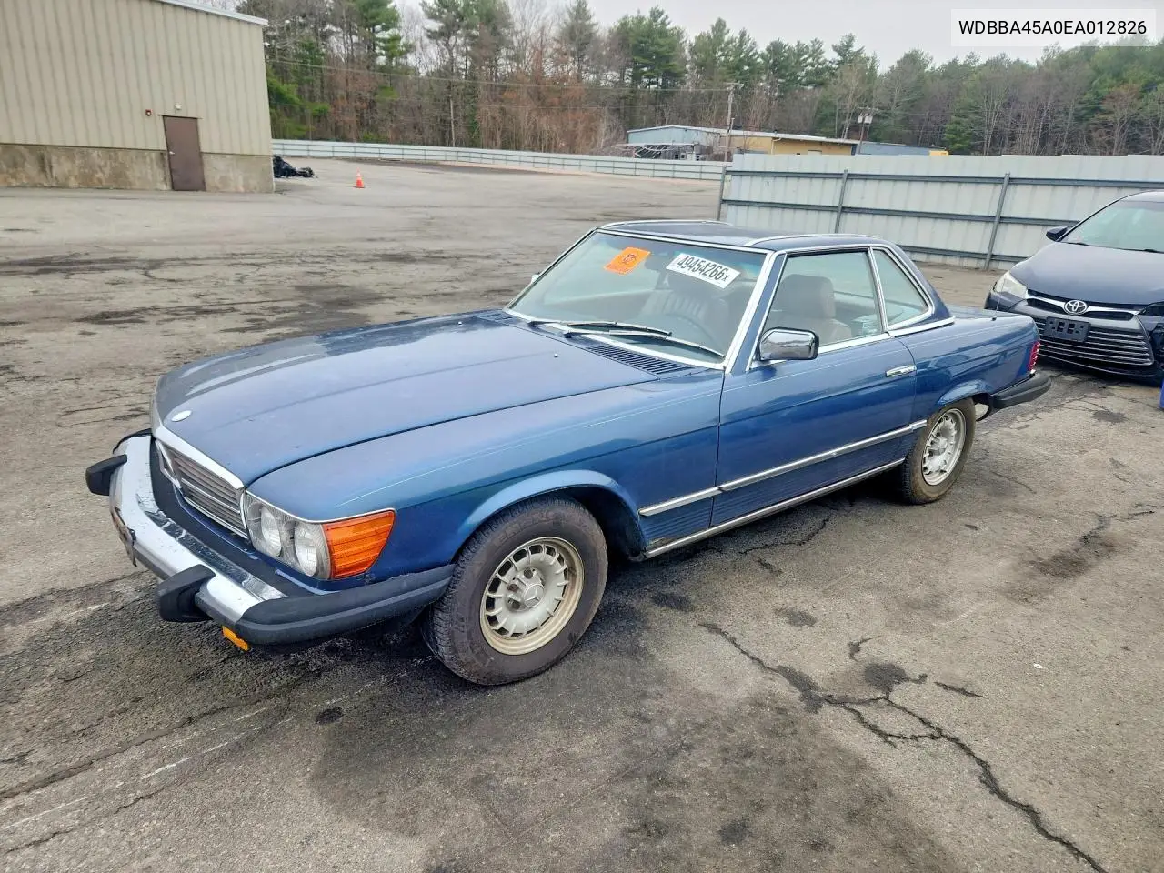 1984 Mercedes-Benz 380 Sl VIN: WDBBA45A0EA012826 Lot: 49454266