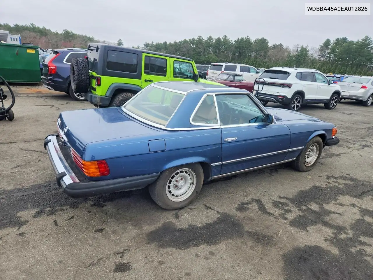 1984 Mercedes-Benz 380 Sl VIN: WDBBA45A0EA012826 Lot: 49454266