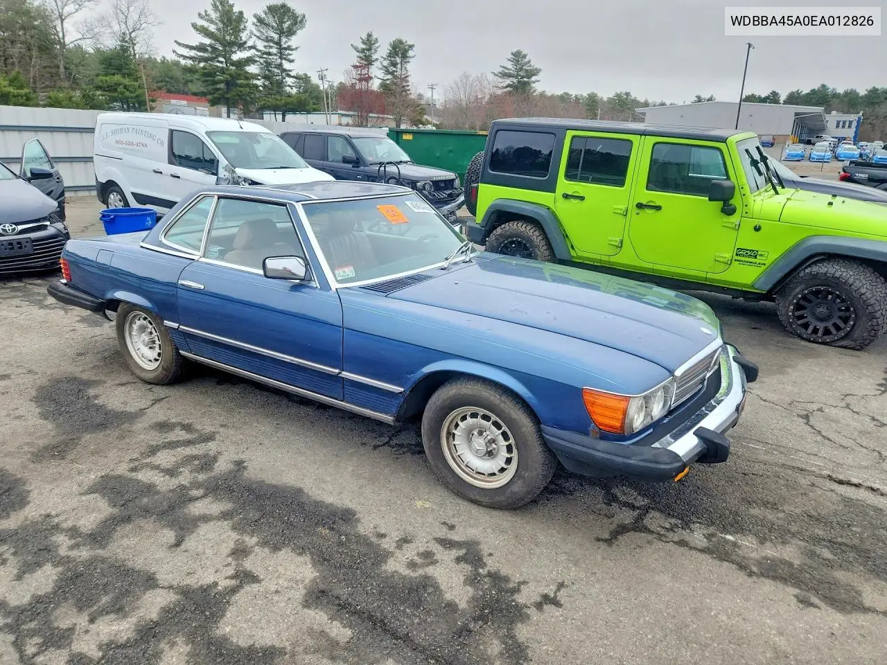 1984 Mercedes-Benz 380 Sl VIN: WDBBA45A0EA012826 Lot: 49454266