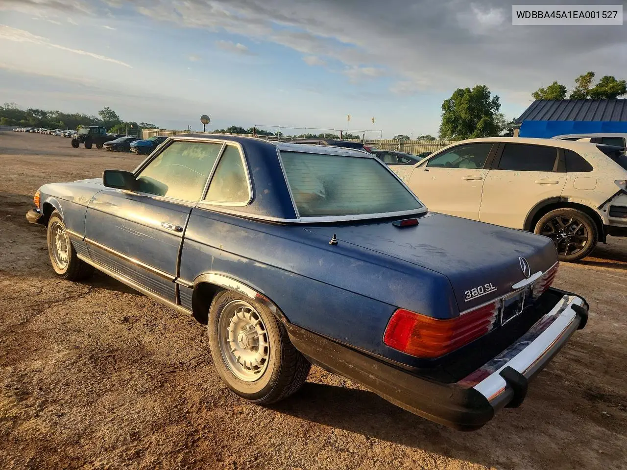 1984 Mercedes-Benz 380 Sl VIN: WDBBA45A1EA001527 Lot: 53137756