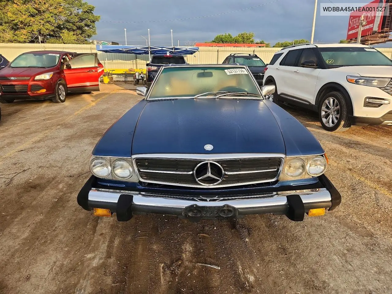 1984 Mercedes-Benz 380 Sl VIN: WDBBA45A1EA001527 Lot: 53137756