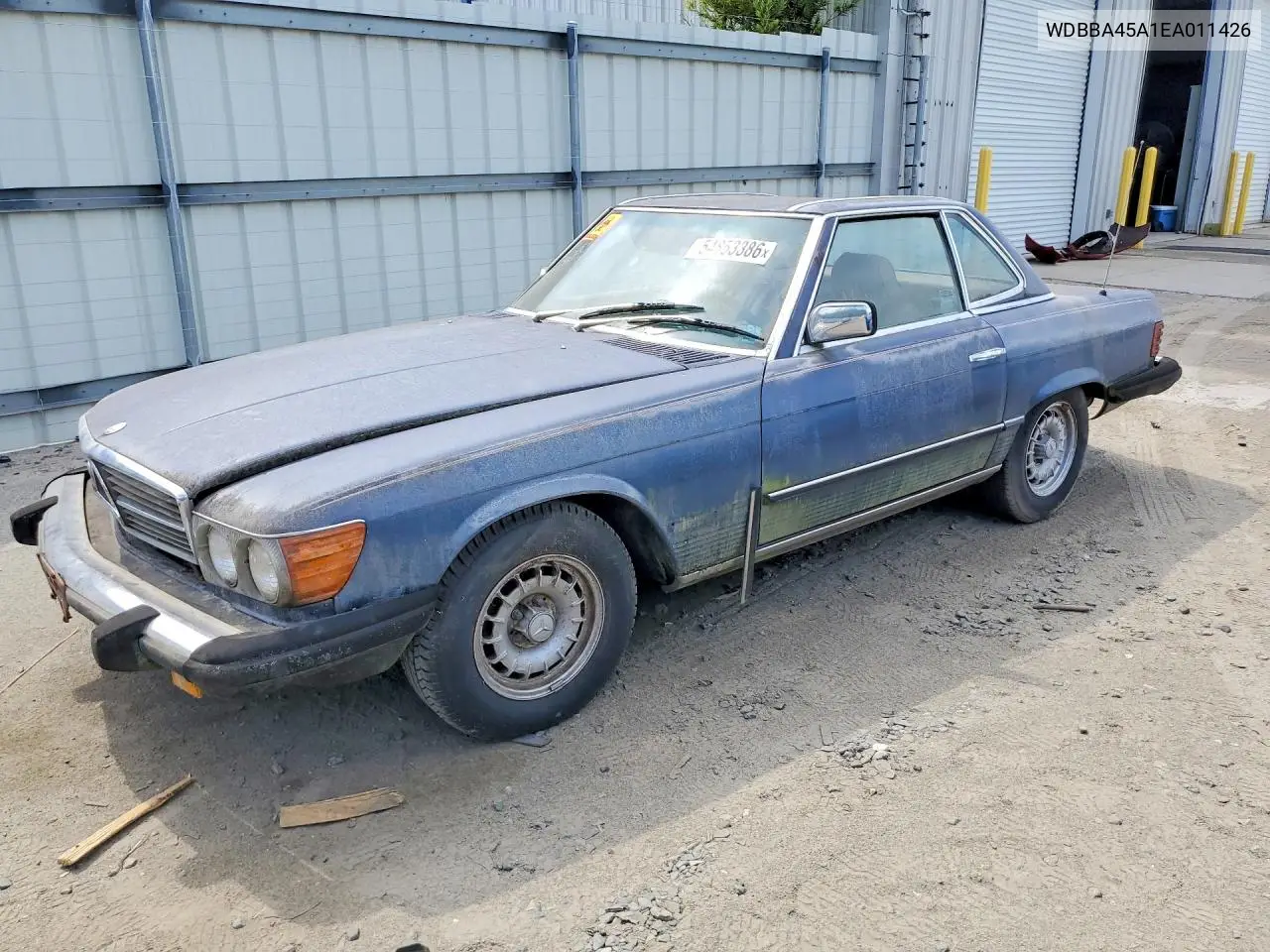 1984 Mercedes-Benz 380 Sl VIN: WDBBA45A1EA011426 Lot: 54853386
