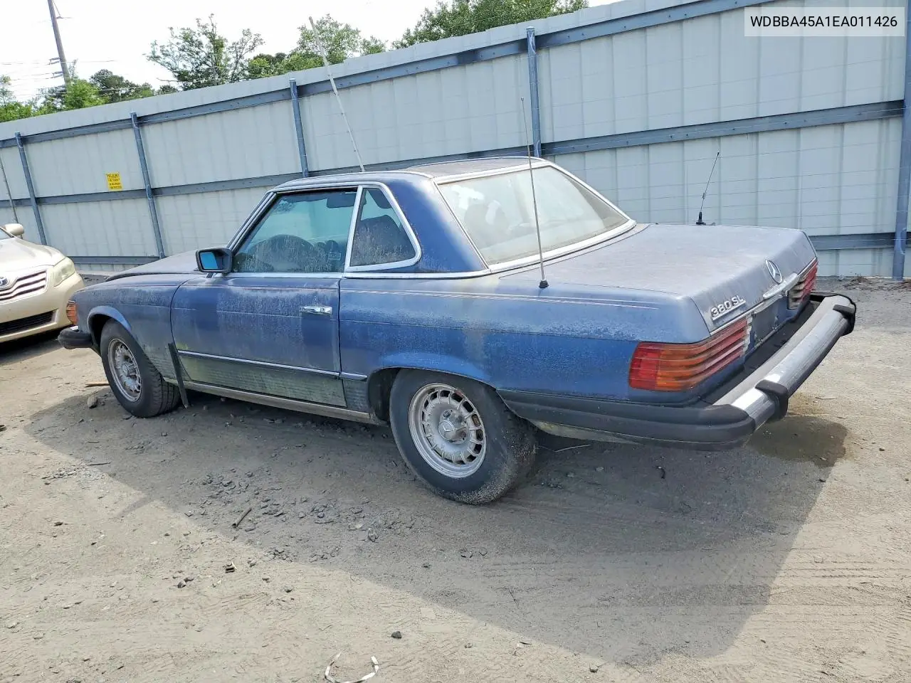 1984 Mercedes-Benz 380 Sl VIN: WDBBA45A1EA011426 Lot: 54853386