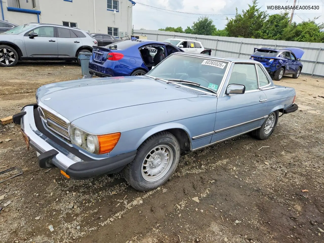 1984 Mercedes-Benz 380 Sl VIN: WDBBA45A6EA005430 Lot: 60365526