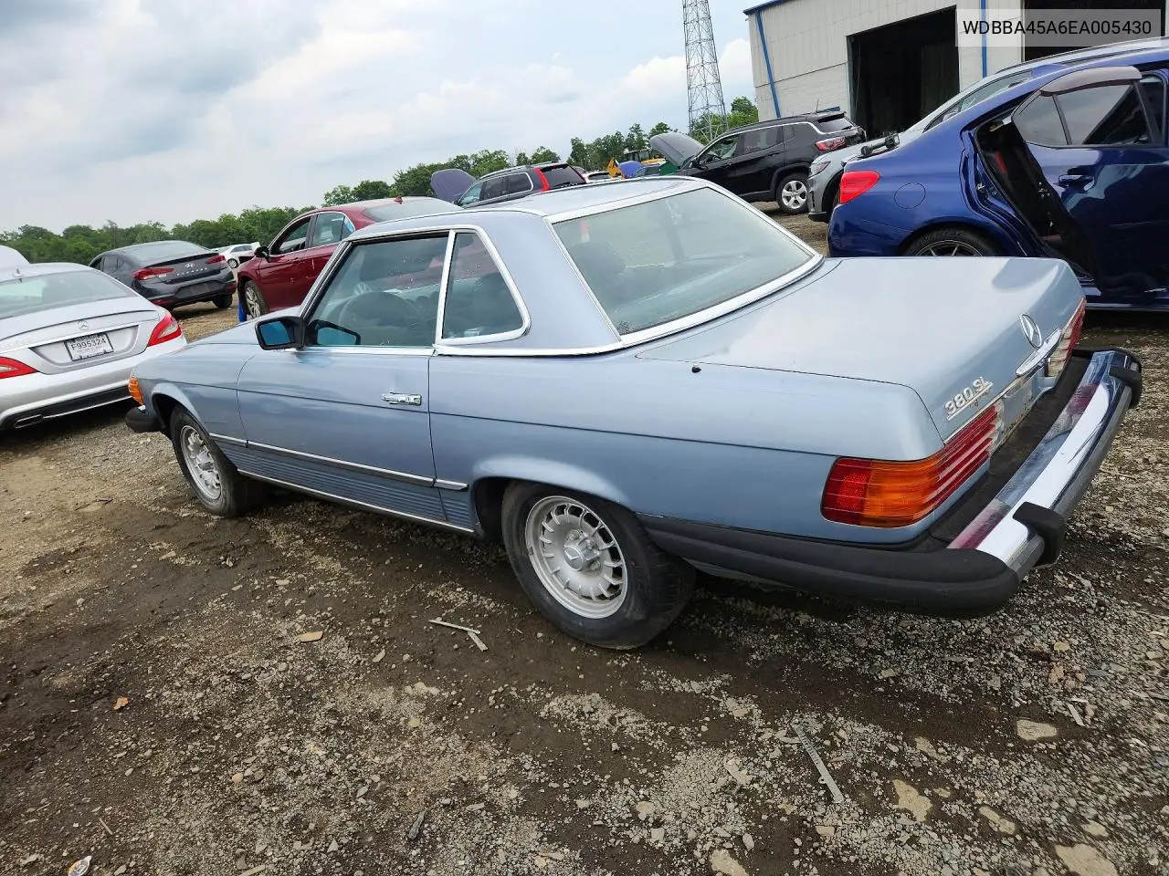 1984 Mercedes-Benz 380 Sl VIN: WDBBA45A6EA005430 Lot: 60365526