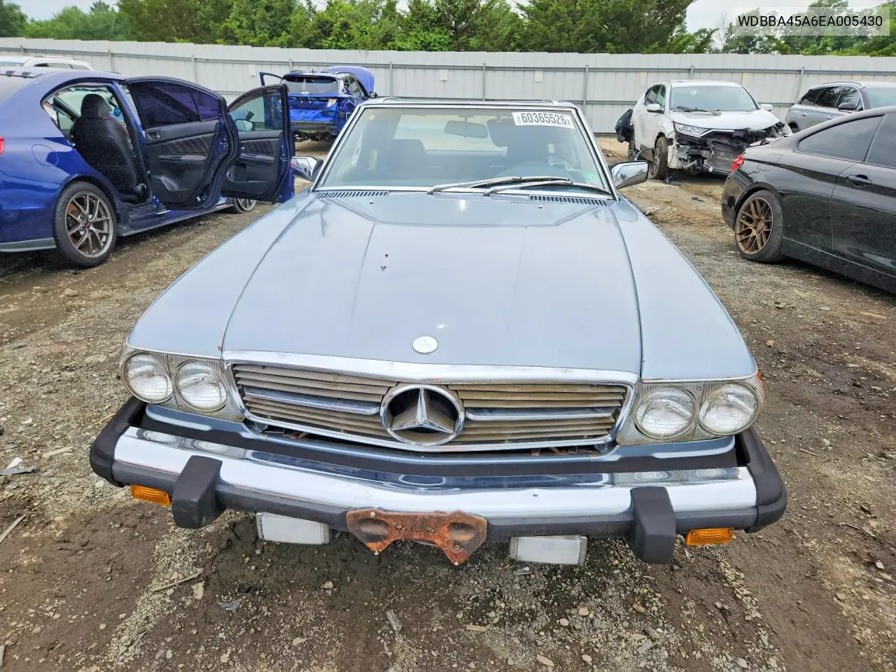 1984 Mercedes-Benz 380 Sl VIN: WDBBA45A6EA005430 Lot: 60365526