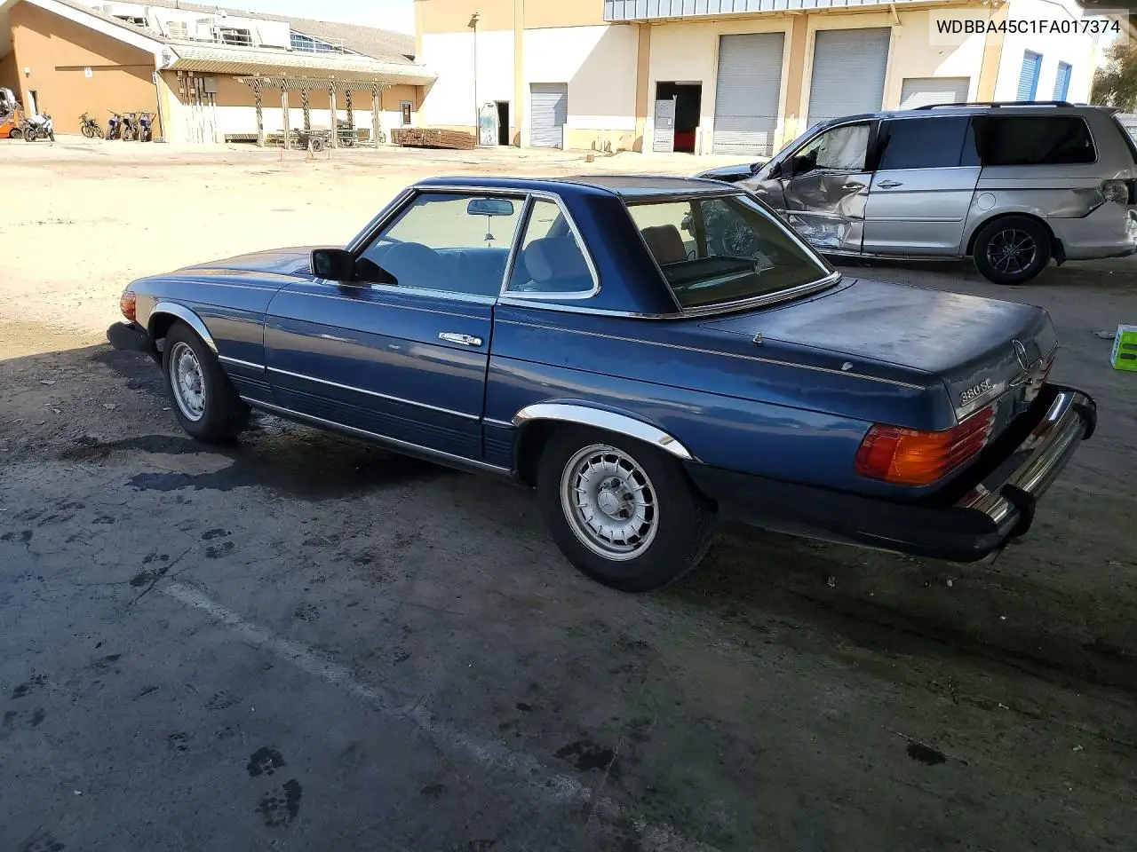 1985 Mercedes-Benz 380 Sl VIN: WDBBA45C1FA017374 Lot: 55470156