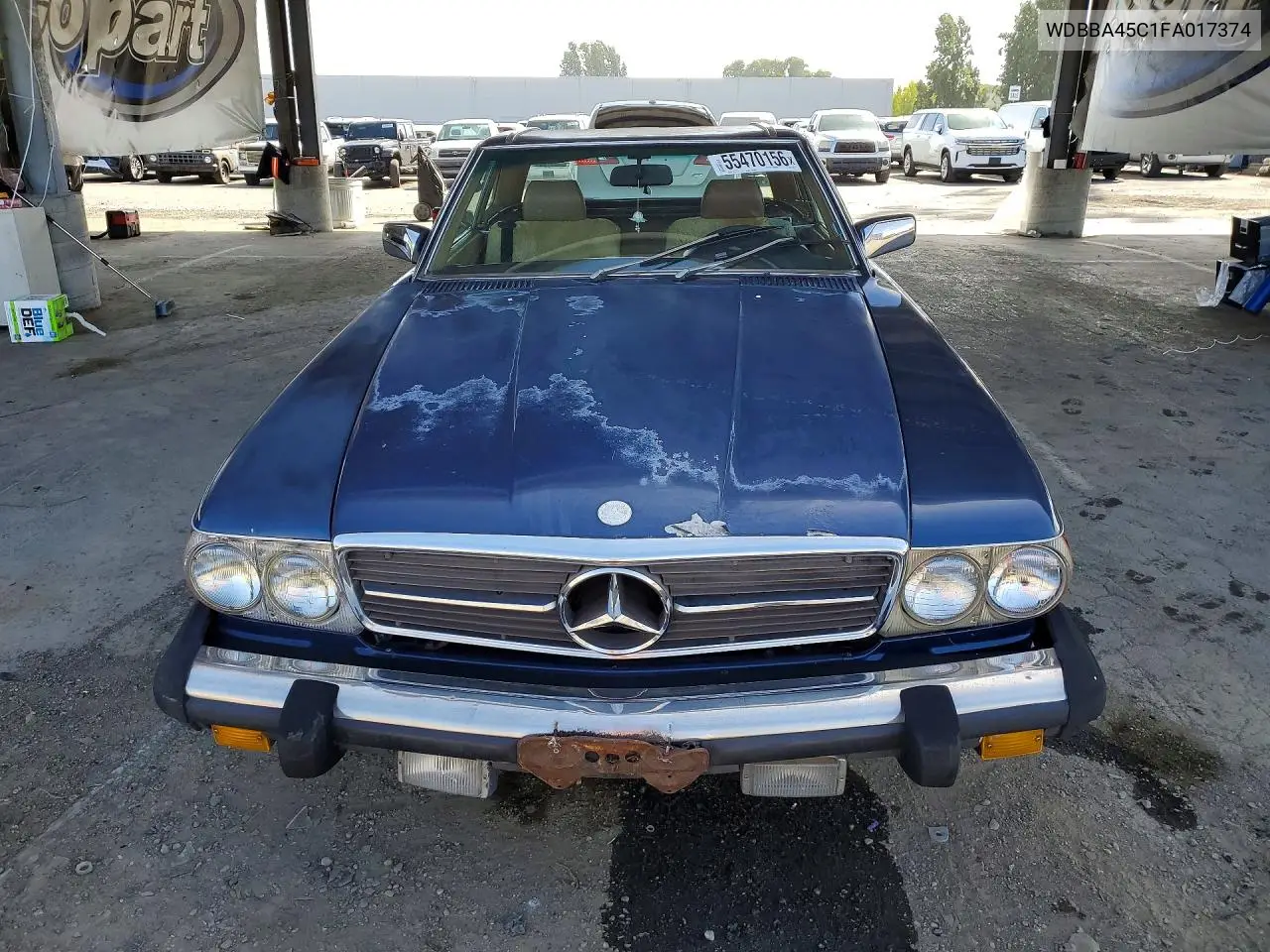 1985 Mercedes-Benz 380 Sl VIN: WDBBA45C1FA017374 Lot: 55470156