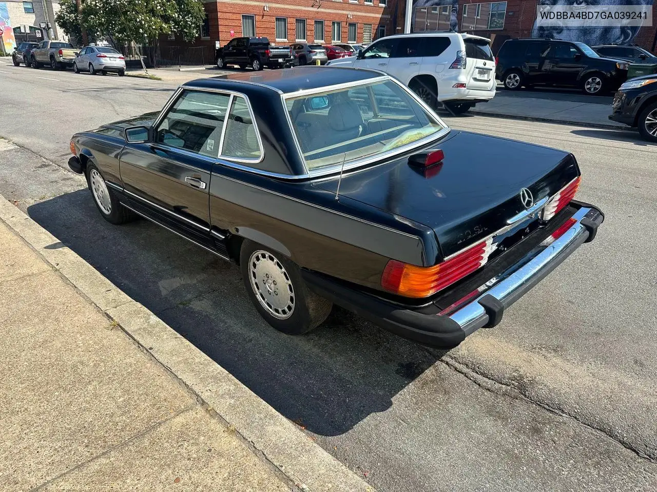 1986 Merz 560Sl VIN: WDBBA4BD7GA039241 Lot: 61575836