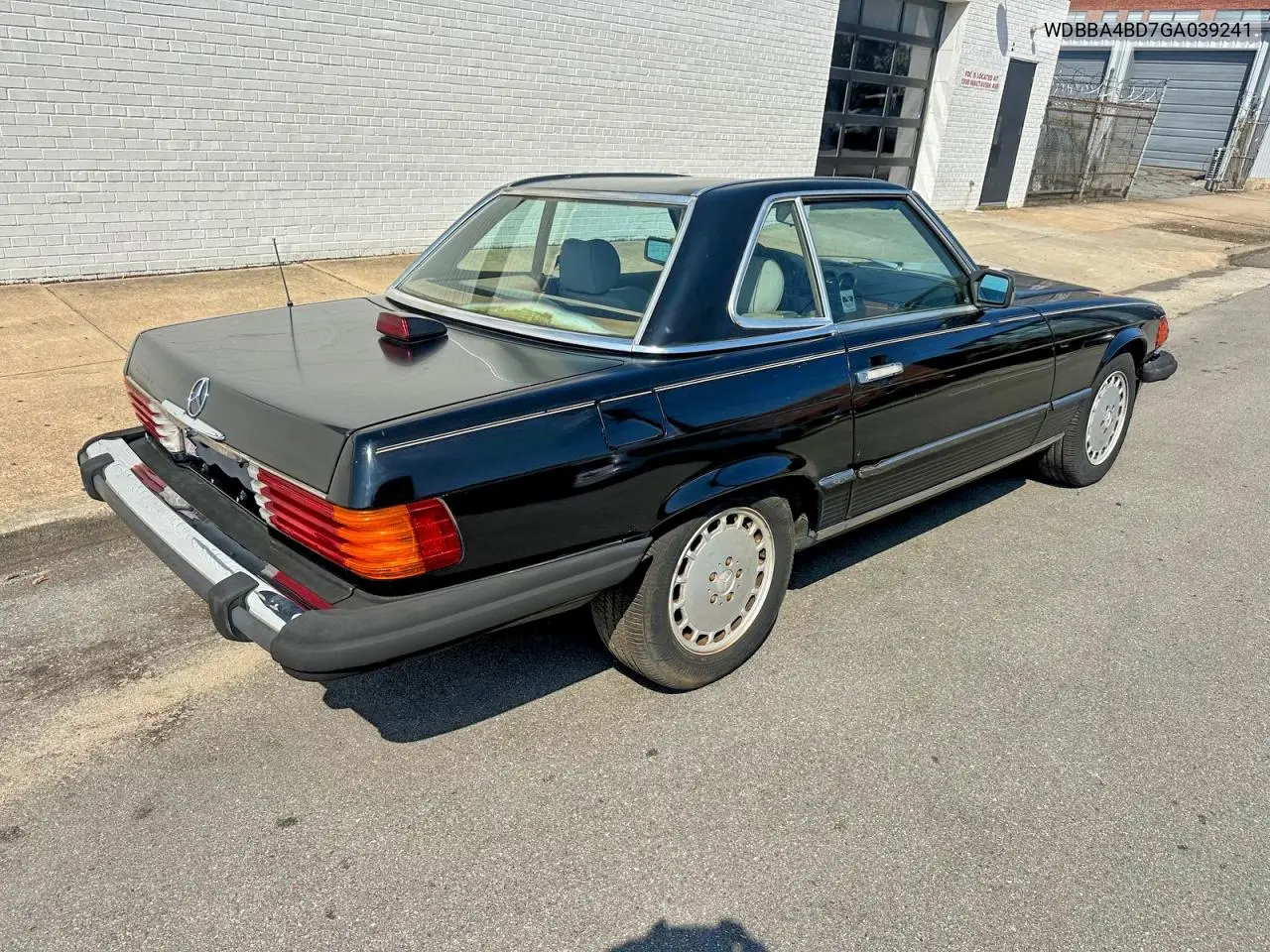 1986 Merz 560Sl VIN: WDBBA4BD7GA039241 Lot: 61575836
