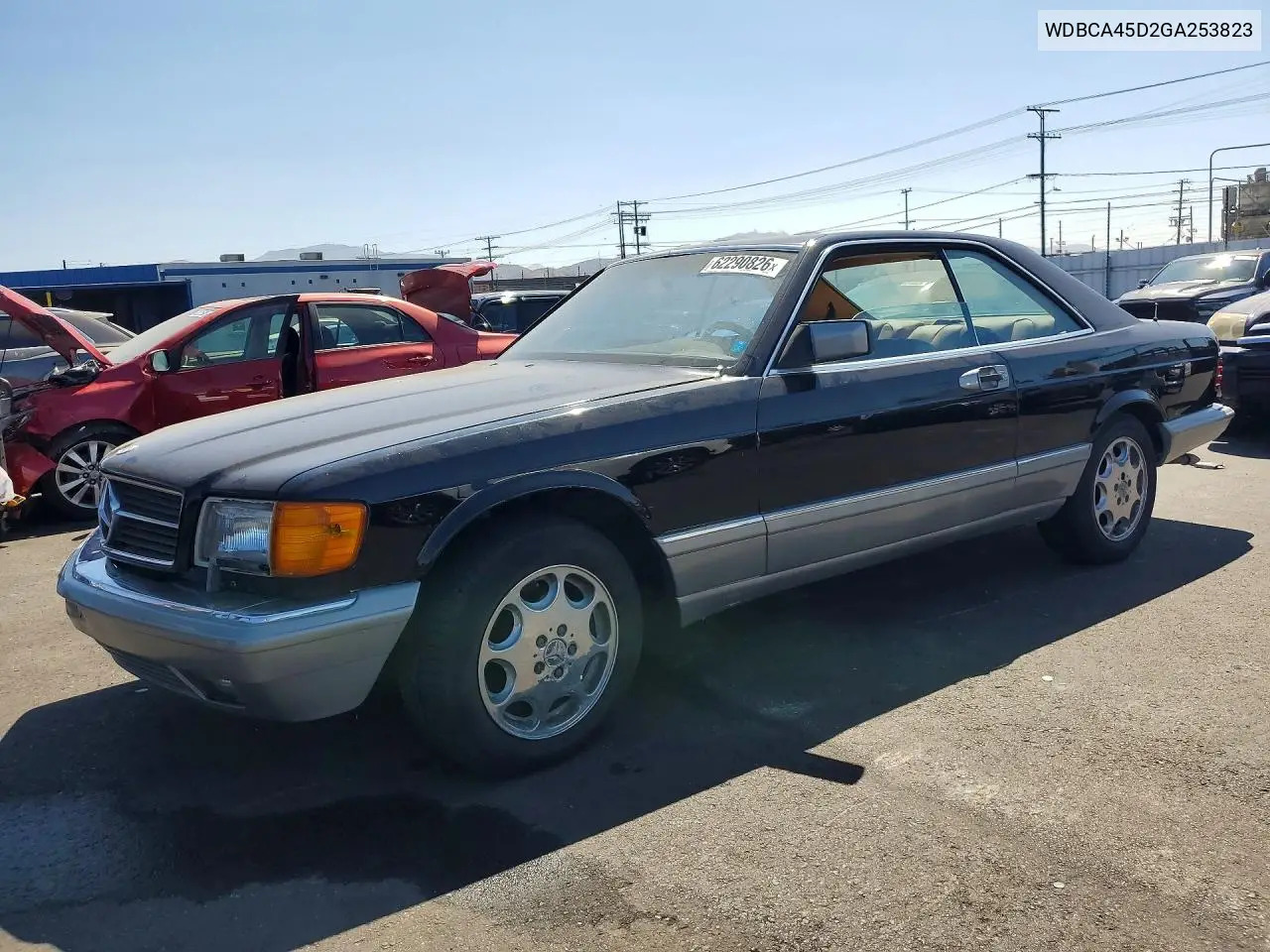 1986 Mercedes-Benz 560 Sec VIN: WDBCA45D2GA253823 Lot: 62290826