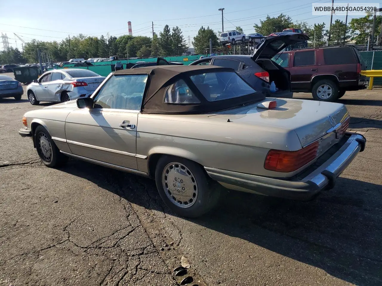 1986 Mercedes-Benz 560 Sl VIN: WDBBA48D5GA054398 Lot: 62346136