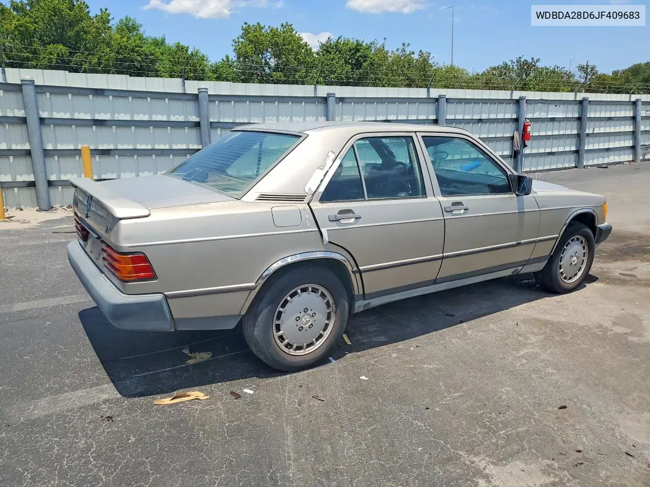 1988 Mercedes Benz 190 E 2.3 VIN: WDBDA28D6JF409683 Lot: 50258656