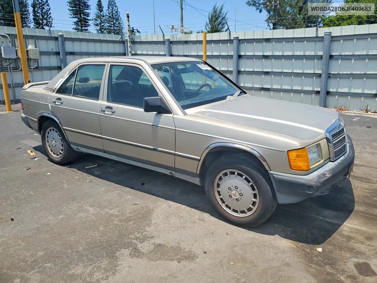 1988 Mercedes Benz 190 E 2.3 VIN: WDBDA28D6JF409683 Lot: 50258656