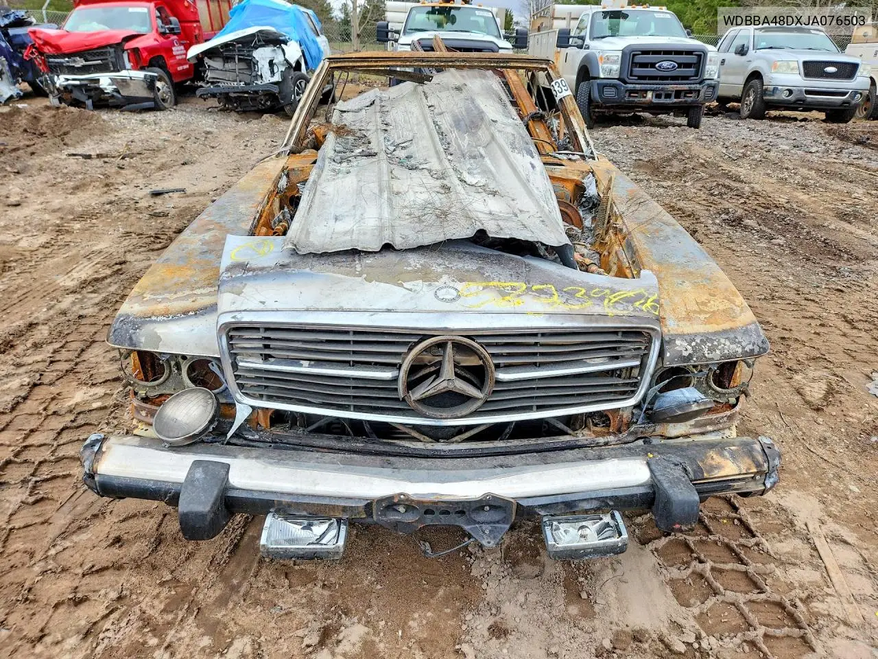 1988 Mercedes-Benz 560 Sl VIN: WDBBA48DXJA076503 Lot: 53339826