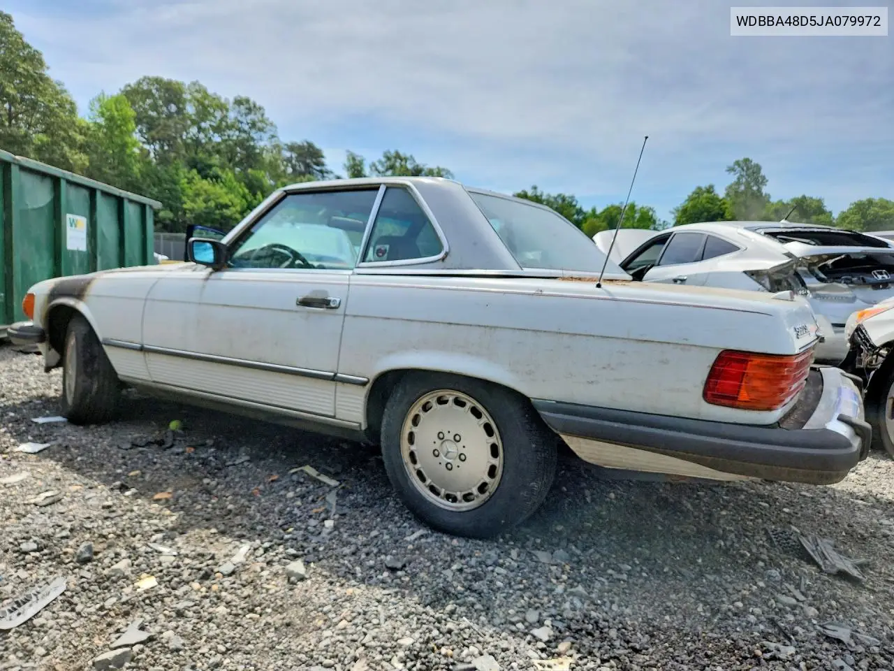 1988 Mercedes-Benz 560 Sl VIN: WDBBA48D5JA079972 Lot: 56129886